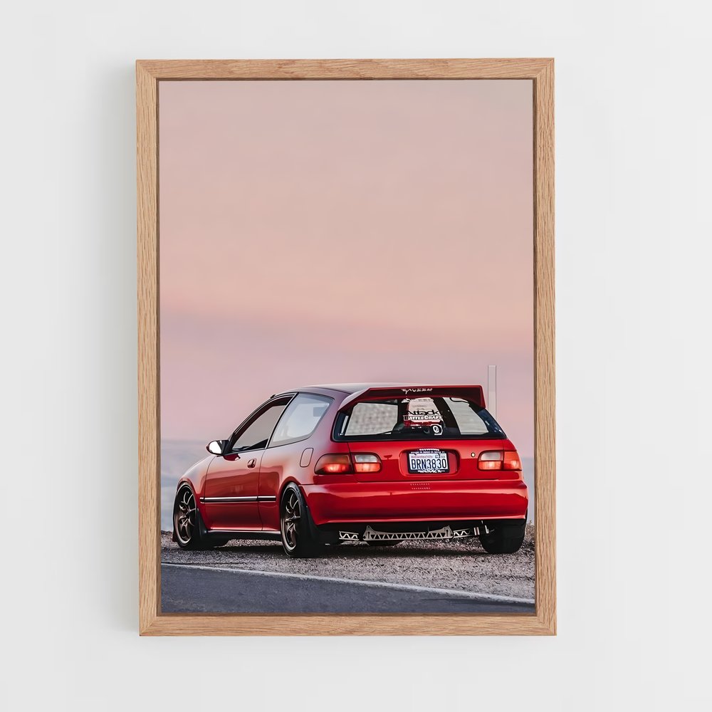 Poster Civic Legend – affiche Honda (vue 4)